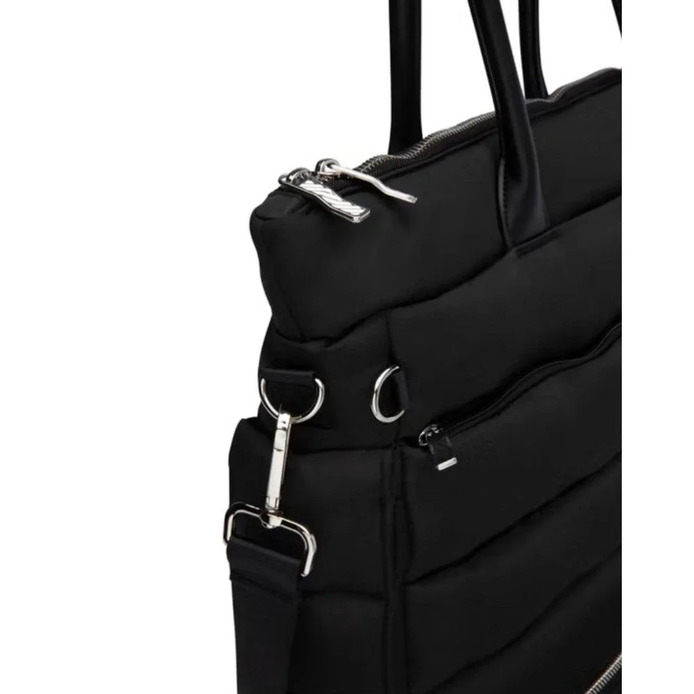 IPack Puffy Tote Built in Luggage Travel Sleeve Black NWT
